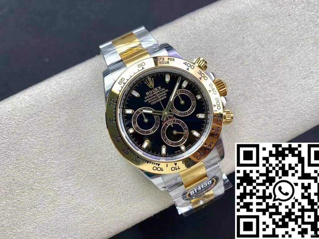 Yellow Rolex Factory Black Daytona M116503-0004 Dial BT Gold 0426